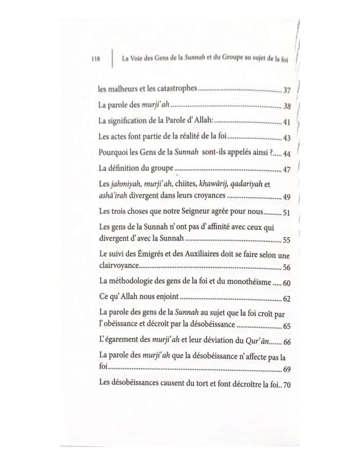 La Voie Des Gens De La Sunnah Et Du Groupe Au Sujet De La Foi – Image 4