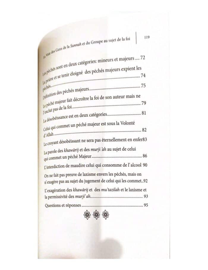 La Voie Des Gens De La Sunnah Et Du Groupe Au Sujet De La Foi – Image 5