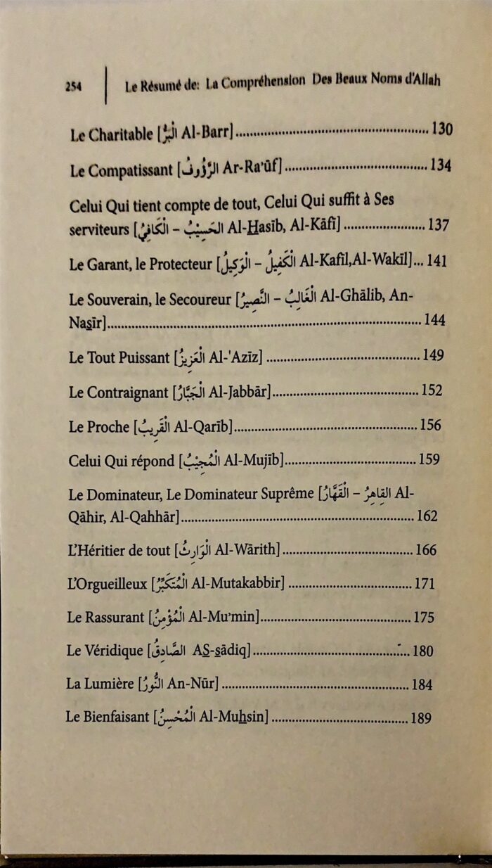 Le Résumé De La Compréhension Des Beaux Noms D'Allah – Image 6