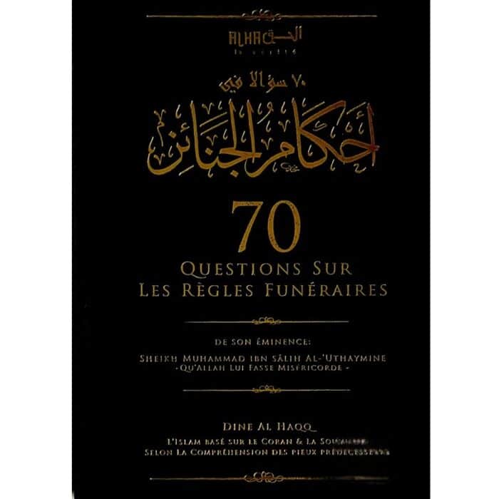 Première de couverture du livre 70 questions sur les règles funéraires