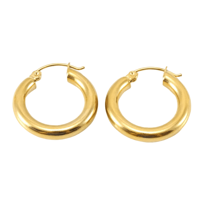 Boucles d'oreilles Cercles D'or – Image 3
