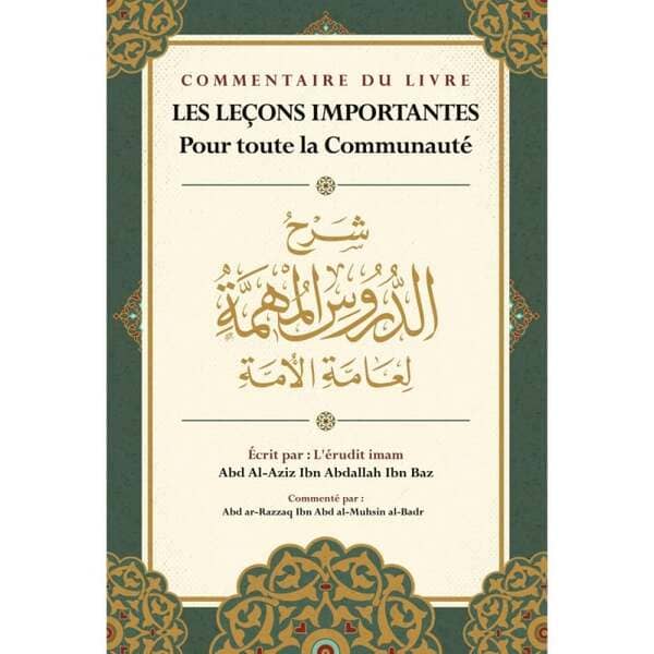 Livre les Les leçons importantes.