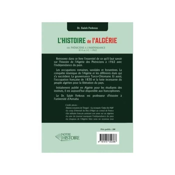 L'Histoire de de l'Algérie des phéniciens à l'indépendance - Livre d'Histoire – Image 2