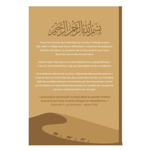 Quatrième de couverture de livre sur la définition de la hijra.