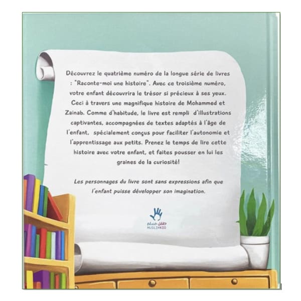 Quatrième de couverture du livre Zaineb et le Trésor.